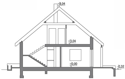 Загородный дом 202.6 м² с мансардой