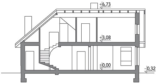Konkursowy — Energieeffizientes Haus 167.8 m²
