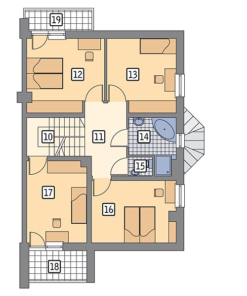 Jednakowy — Domy bliźniacze