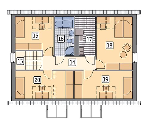 Sovka — Variante I (Doppelhaus)
