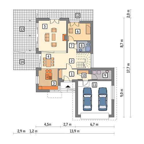 Maison contemporaine fonctionnelle