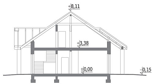Commercial-Service Building Nord Haus with Guest Rooms