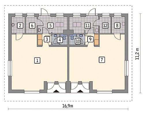 Handels- und Servicegebäude mit SIP-Paneelen