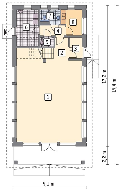 Handels- und Servicegebäude Nord Haus