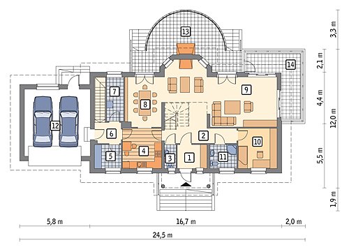 Herrenhaus – Variante I (mit Keller)