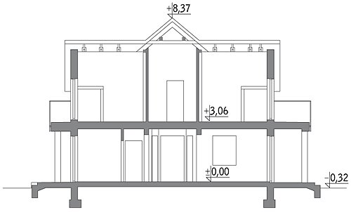Sonnenuntergang — modernes SIP-Haus mit Dachgeschoss 203 m²