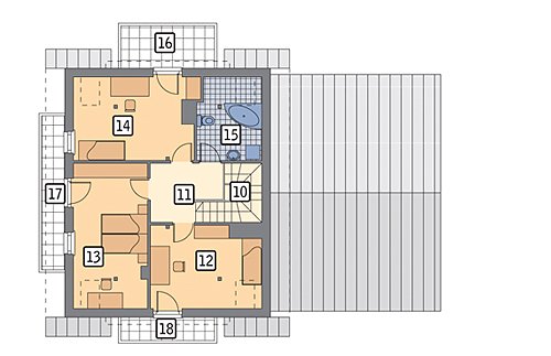 Sonnenuntergang — modernes SIP-Haus mit Dachgeschoss 203 m²