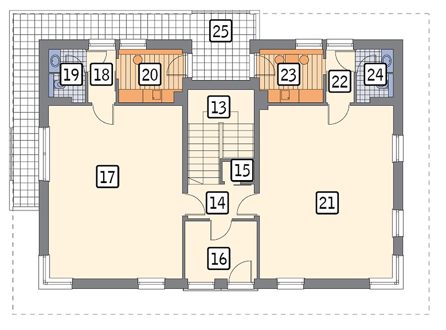 Centrum usług Nord Haus — dwupiętrowy budynek