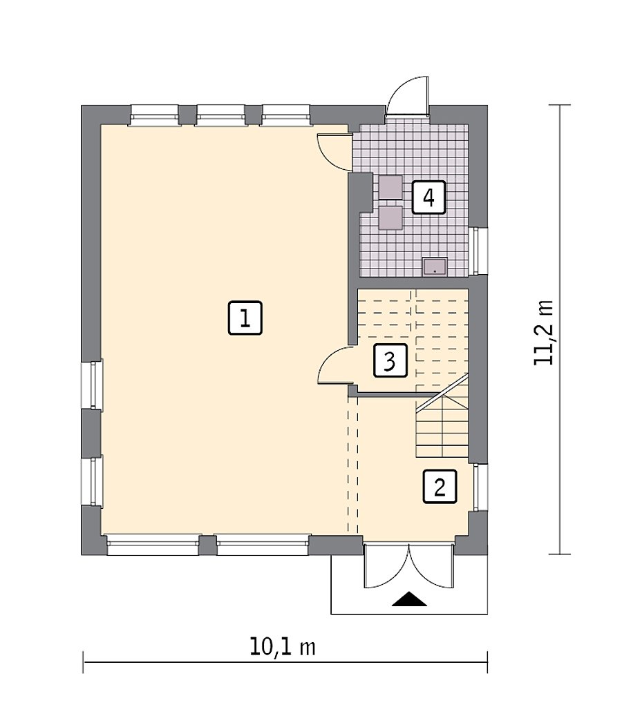 Dwupiętrowe centrum serwisowe