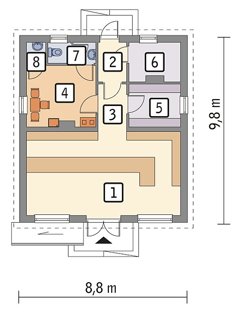 1. piętro — 1. piętro