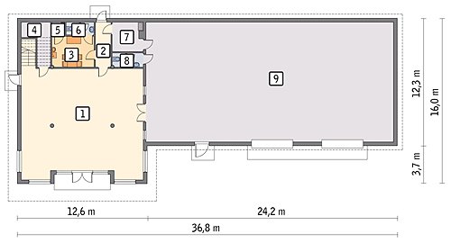Budynek obsługi bytowej Nord Haus