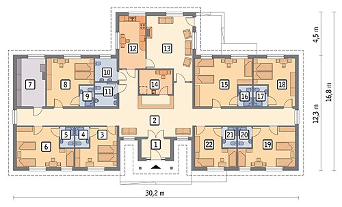 Adaptive Multi-Purpose Service Building