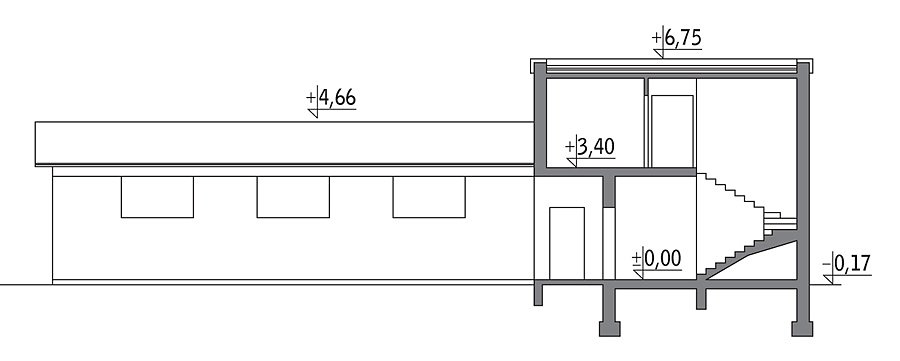 Service Center with Integrated Residential Unit