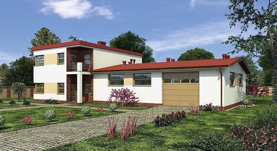 Service Center with Residential Apartments