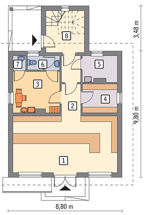 Multifunktionales Gewerbewohn-Komplexgebäude
